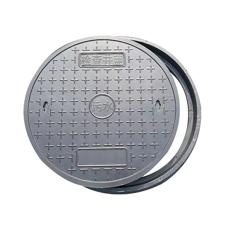 China Manufacturer Direct Sell Composite Round Manhole Fiberglass Coverlight Duty Sewer Cover