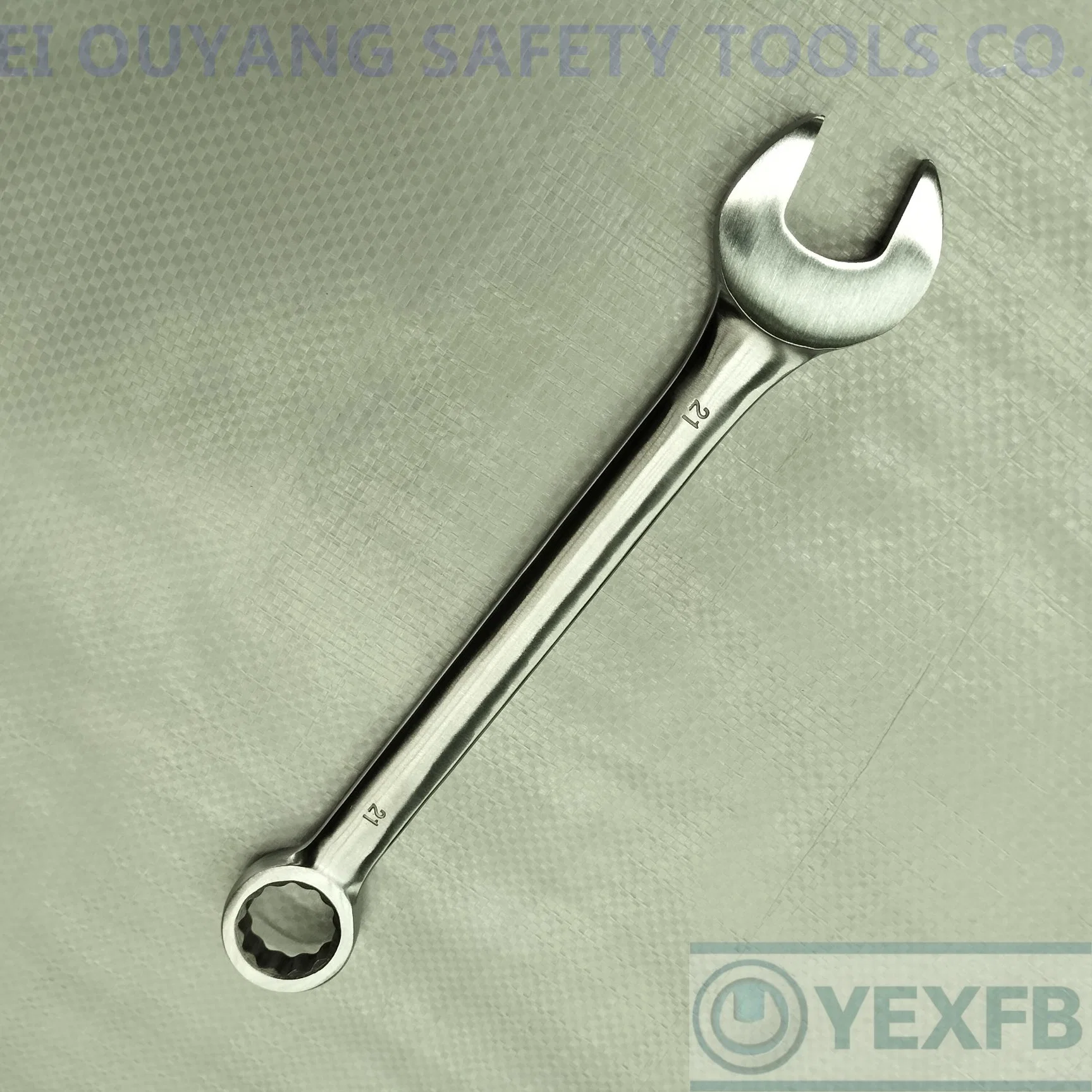 Stainless Steel Plain Combination Wrench/Spanner, 21mm, SS304/420/316