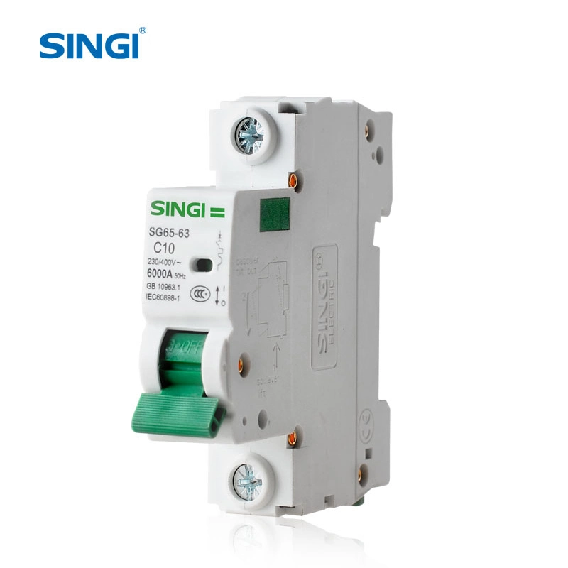 CE-Zulassung MCB Miniatur Singi oder OEM 6kA Electric Circuit Trennschalter