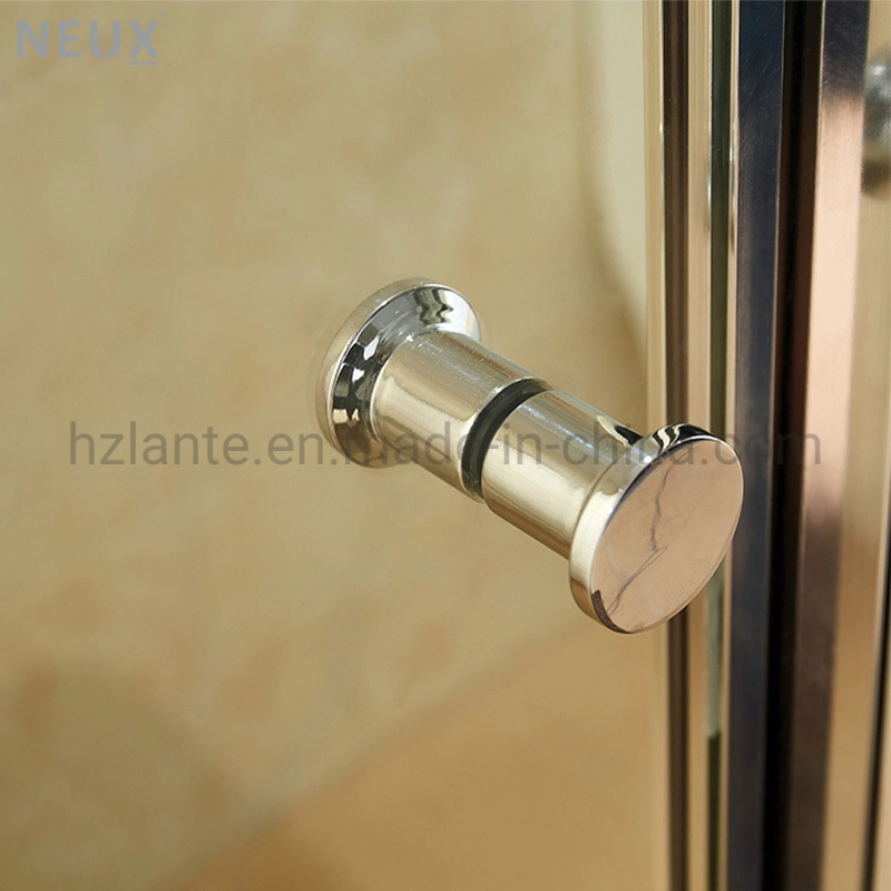 Venda de banho quente simples de vidro de 6 mm de duche com dobradiça Pivô (TSE P8080)