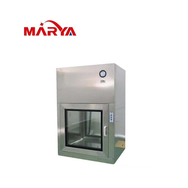 Marya Class100 Cleanroom ISO Standard CE Certificate Stainless Steel SUS304 Interlock Laboratory 400X400X400mm Dynamic Pass Box Manufacturers