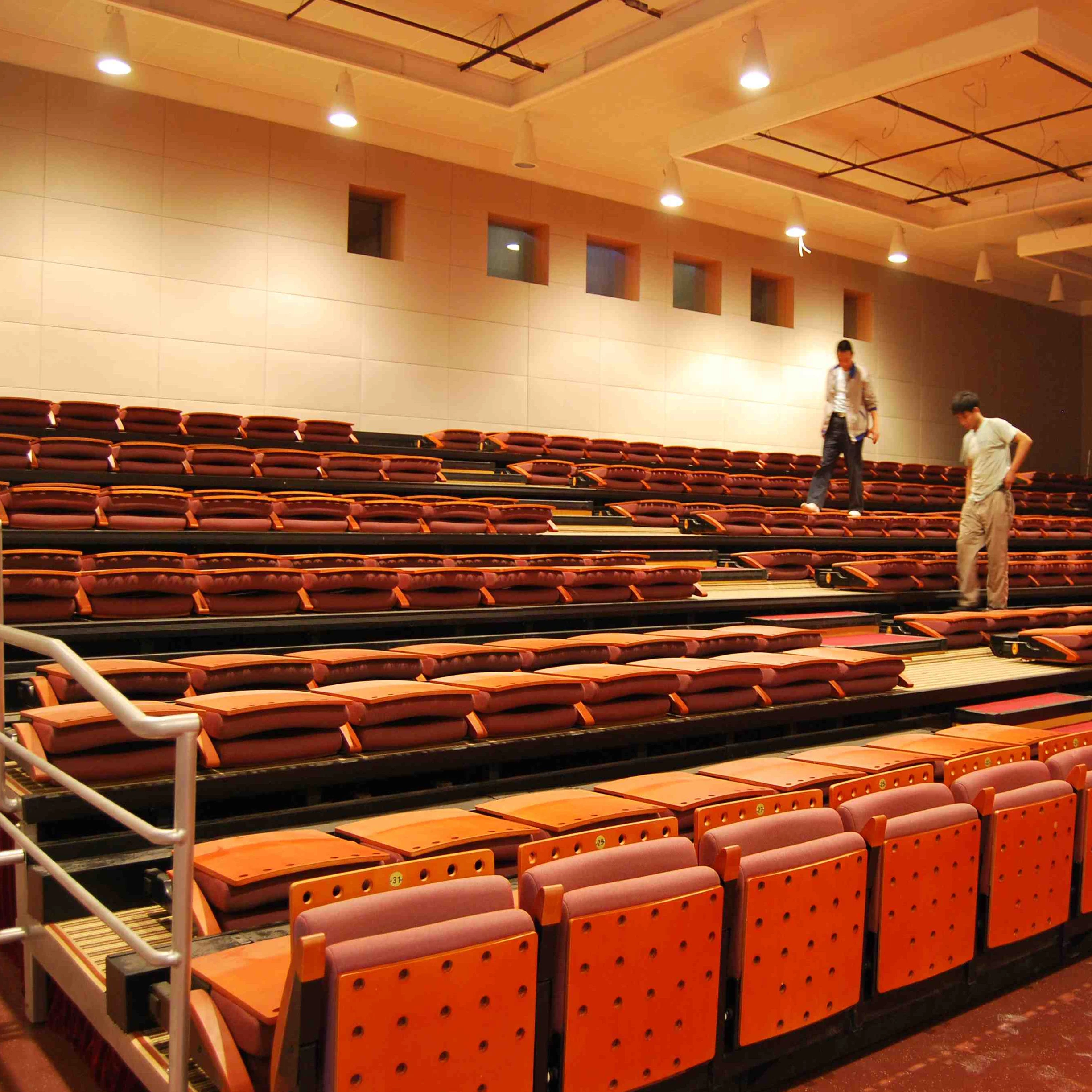 precio de fábrica moderna teatro interior Bleacher Sistema de asientos con espaldas Jy-780