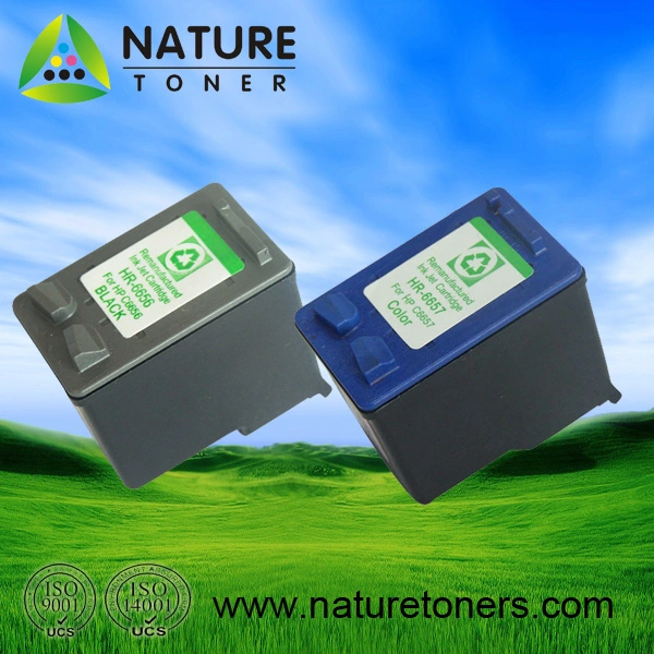 Remanufactured or Compatible Brand New Ink Cartridge C6656 (No. 56) , C6657 (No. 57) for HP Printer