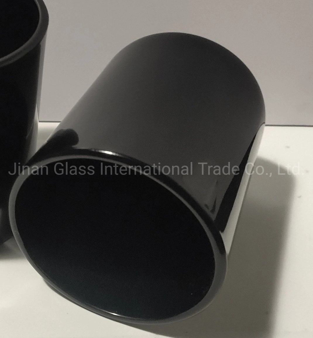 2021 Hot Sale Frosted Black Aromatherapy Ceramic Candle Cup