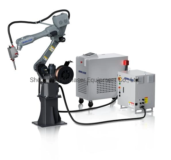 6 Axis Range 1450mm 10kg Robot Arm Welding with Control Cabinet and Wire Feeder