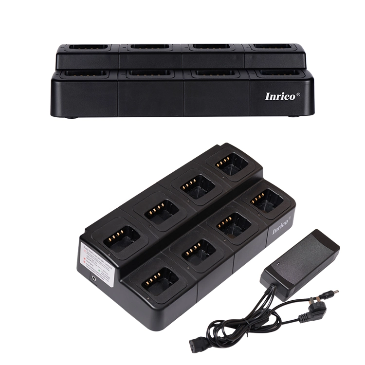 Inrico Mc-199 Two Way Radio Battery Charger 4G Walkie Talkie Eight Multi-Unit Charger for T529