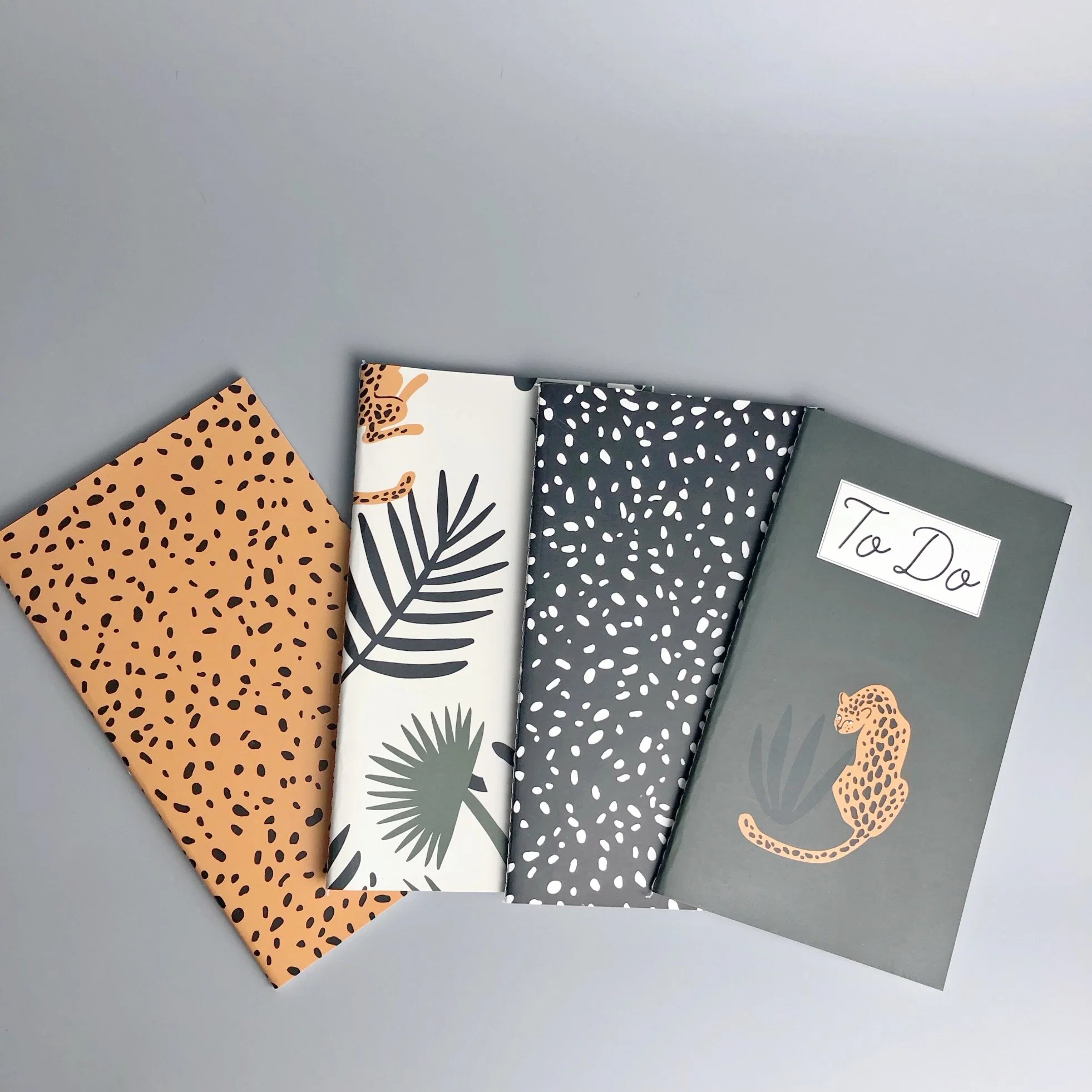 Custom Leopard Theme Hardcover Cuaderno de ejercicios para la oficina y escuela