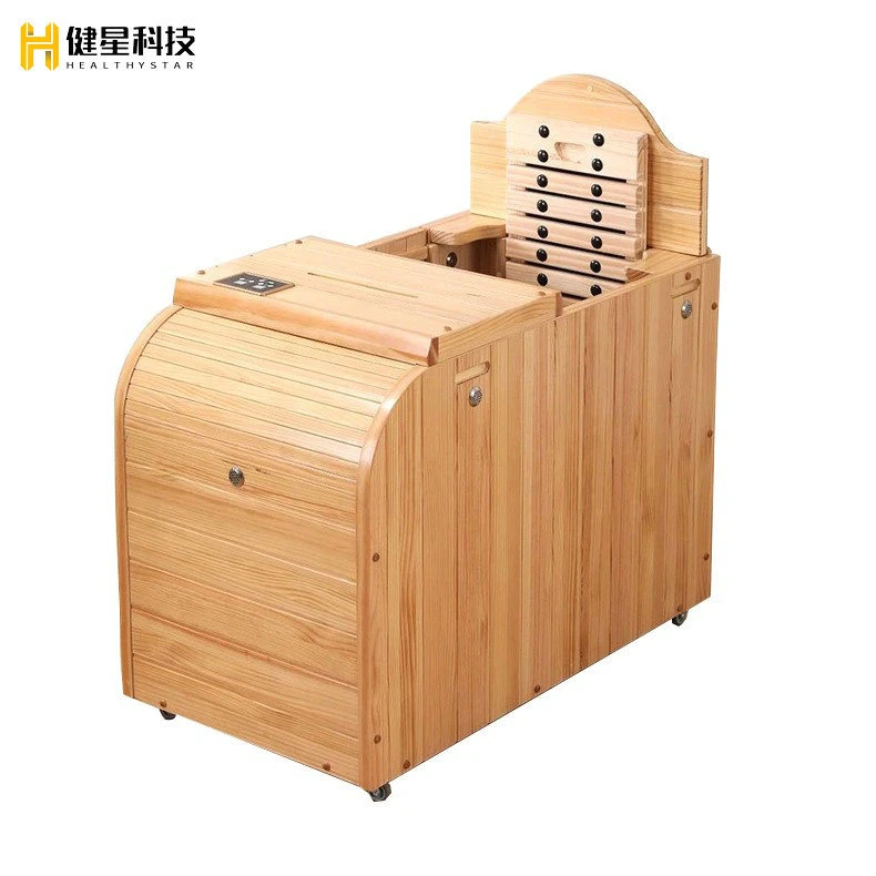 Healthy Star Far Infrared Half Body Sauna Barrel with Wheel