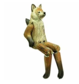 Christmas Decorative Wood Animal Craft Shelf Sitter Wooden Home Decor