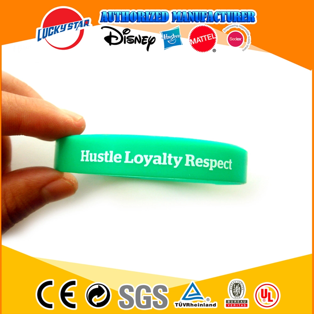 Cheap Custom Silicone Wristband Fashion OEM Debossed Printing Bracelet for Advertisement