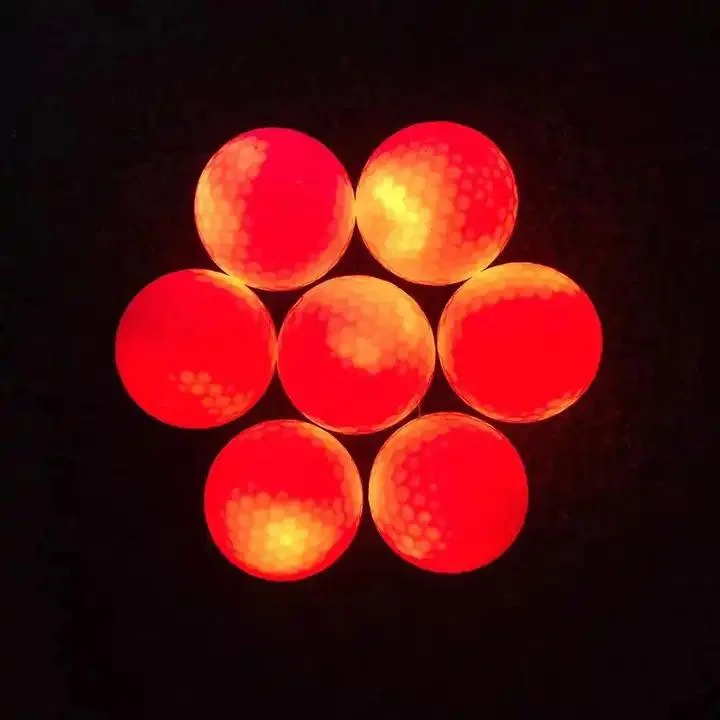 Wholesale/Supplier Bulk 3 Piece Layer Surlyn Glow Dark LED Glow Golf Balls