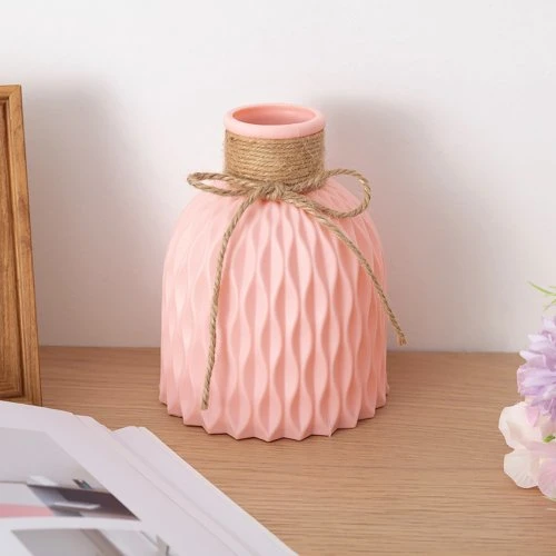 Simple Elegant Design Pink Blue Porcelain Ceramic Vase