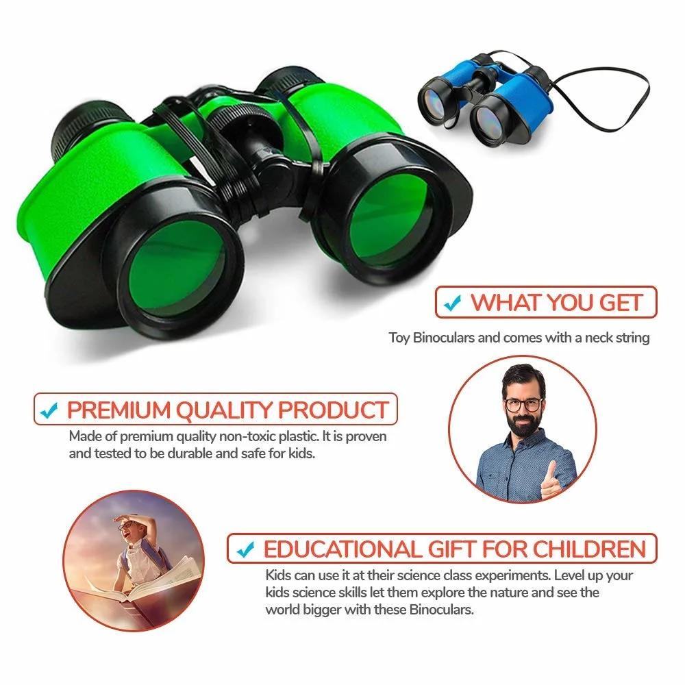 12 Pack Toy Binoculars Kids with Neck String Binoculars Telescopes Scope