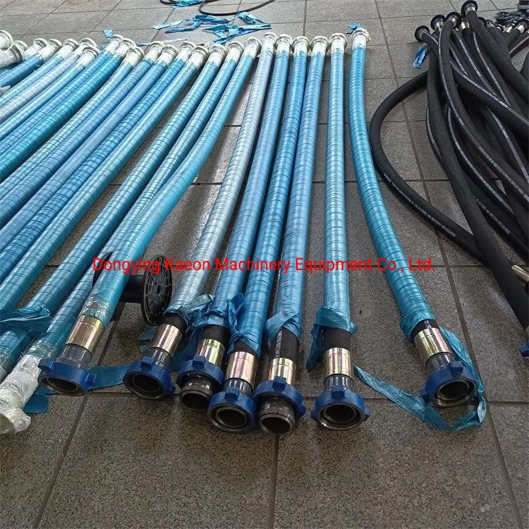 API 7K Grade D 5000psi Rotary Drilling Hose with Fig 1002 Hammer Union Safety Clamp for Each End with Chains & Rings