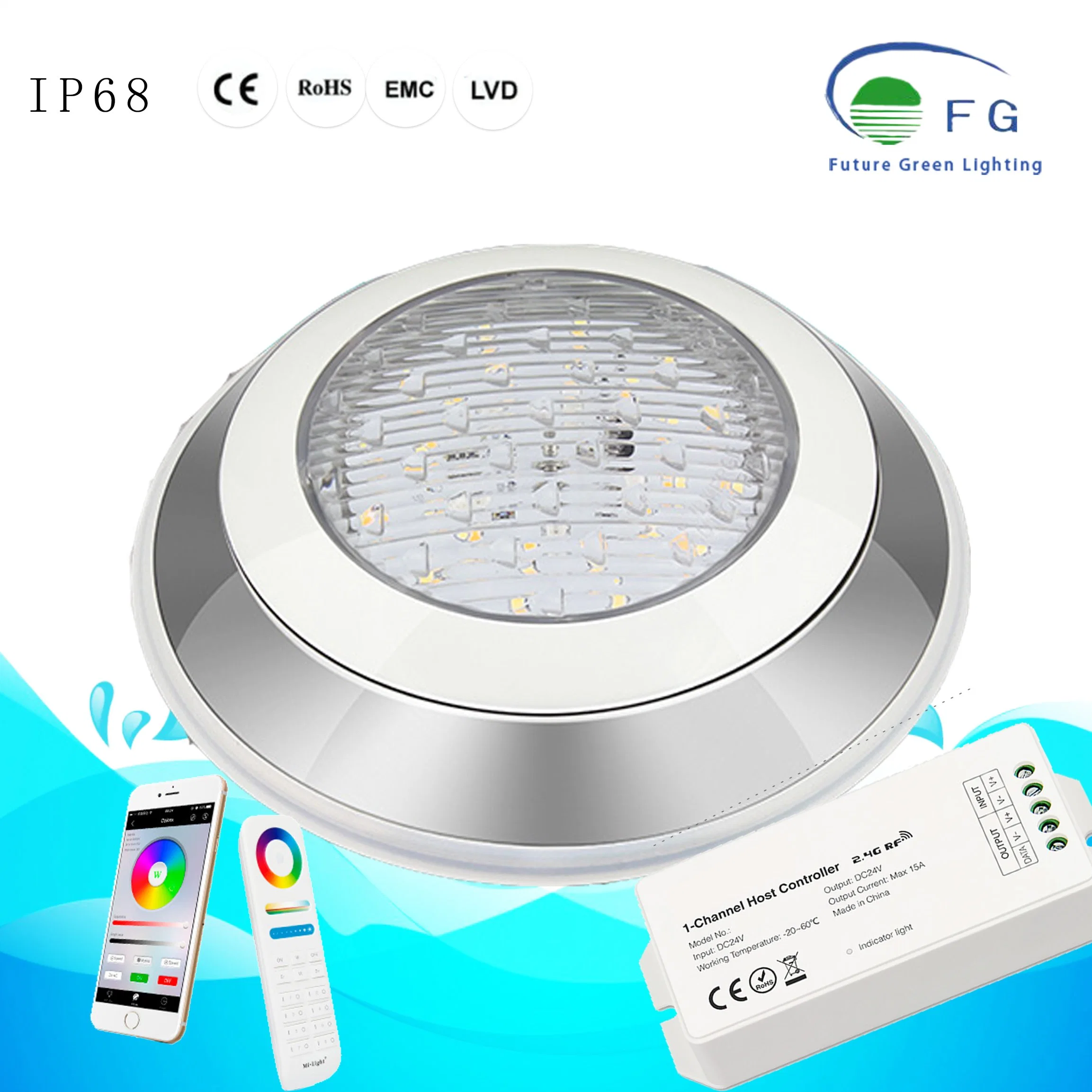 16million Color 12W RGB+CCT LED Underwater Swimming Lamp