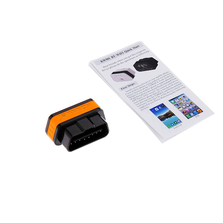 Nouveau Kw901 Odb2 II lecteur de code de diagnostic couple Bluetooth Pour Android