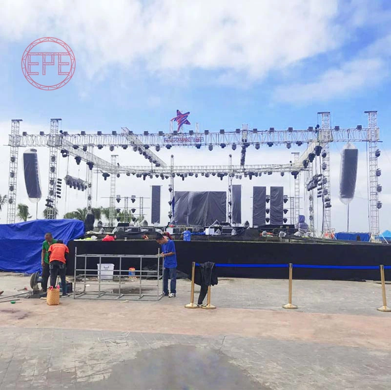 Outdoor Concert Portable Event Lighting Aluminum Stage Truss