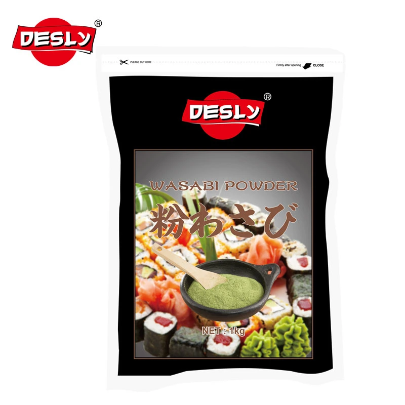 Polvo de pasta de Wasabi de sashimi japonés en tubo al por mayor 43 G. Pasta de Sushi Wasabi de Marca Desly