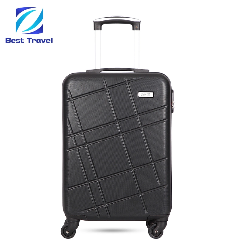 Fashion Leisure Promotional Travelling ABS PC Hard Shell Lightweight Cabin Hand Carry Trolley Travel Luggage Bag