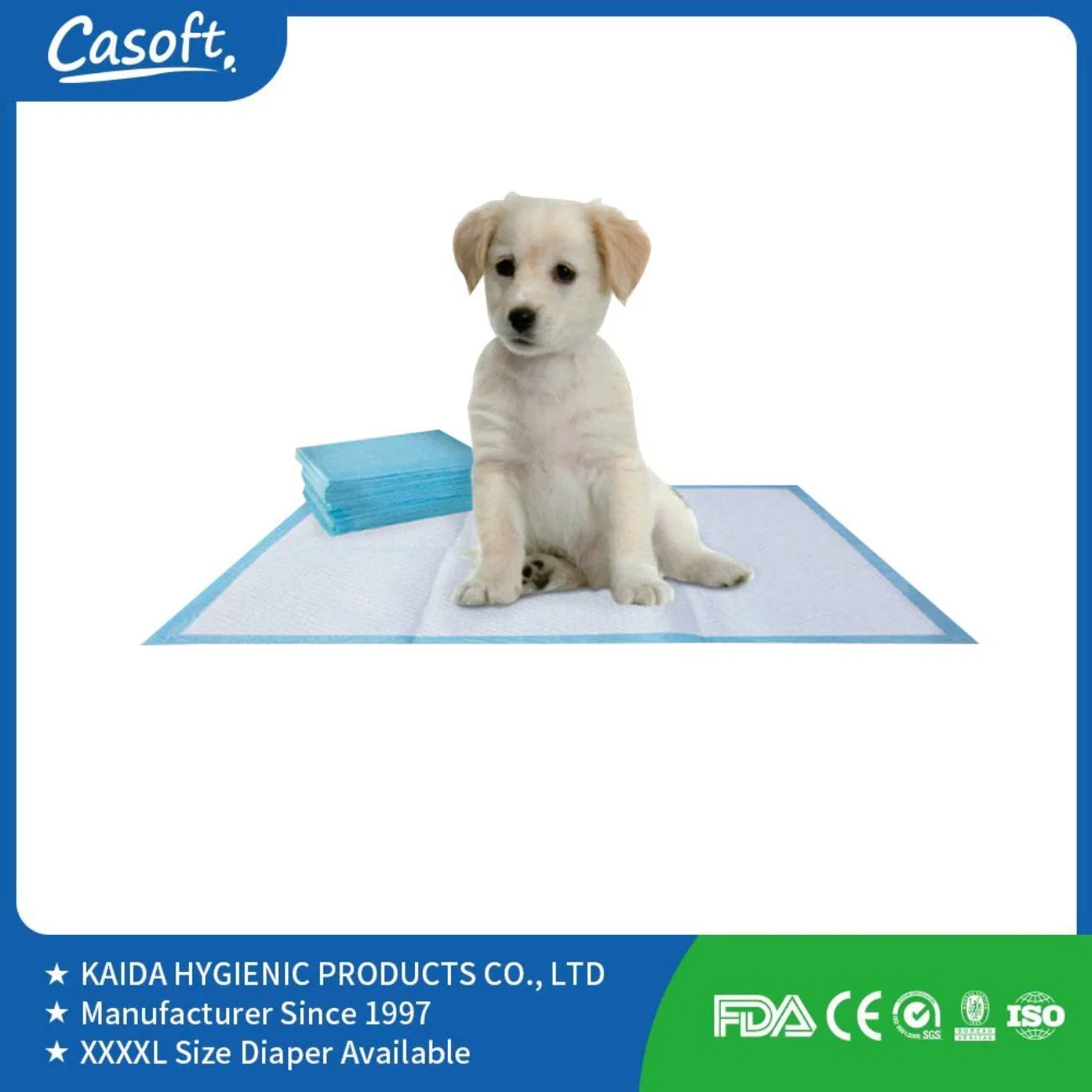 Pet Pad Super Absorbent Dog Cat Disposable Training Customized Urinal Waterproof Puppy Wholesale Pads in Greece