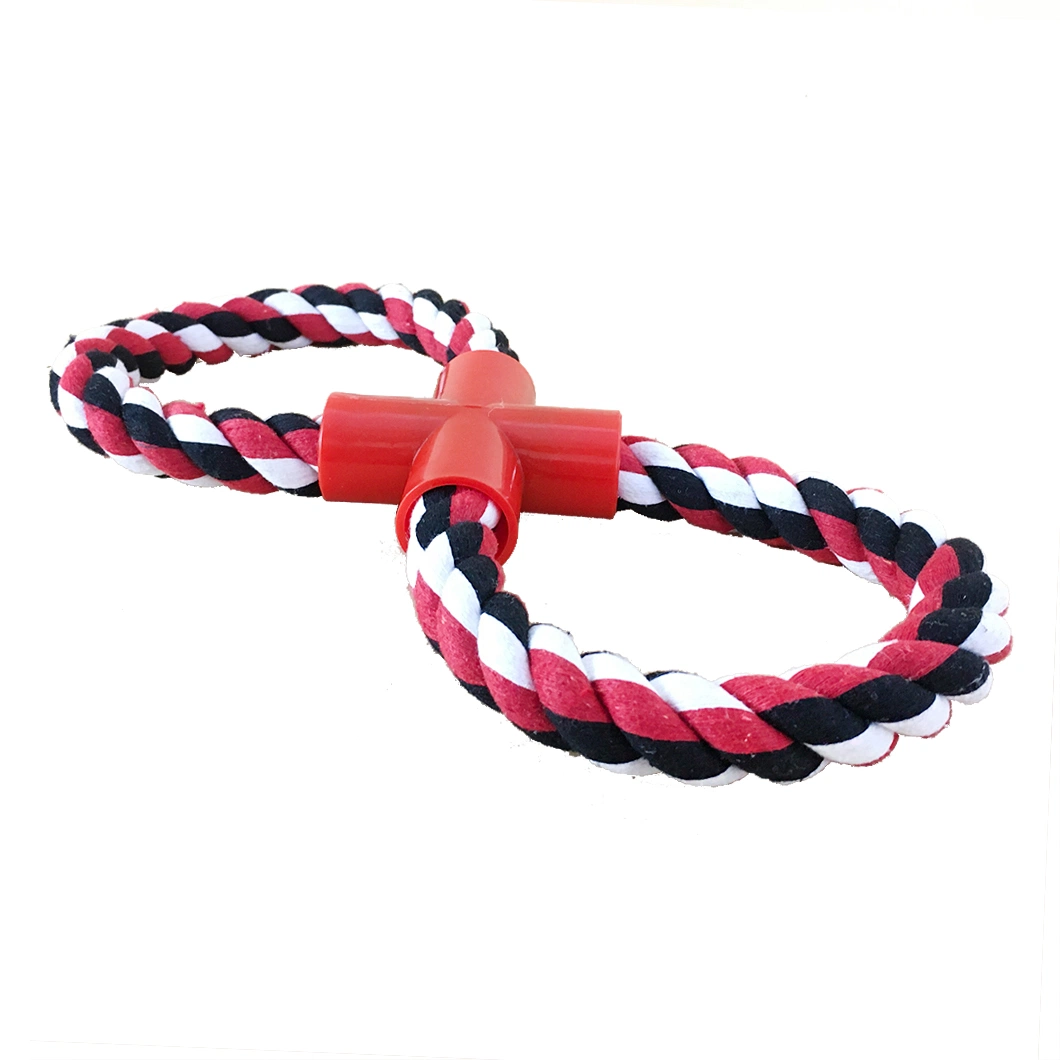 New 8-Shaped Rope Tug Toy Dog Chew Toys Pet Accessories