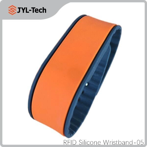 13.56MHz Hf RFID Silicone Wristband Waterproof for Theme Park, Resort