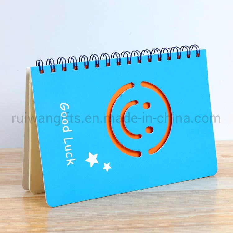 A5 Coil spiral Diary Paper Notebook with Smile Hardcover