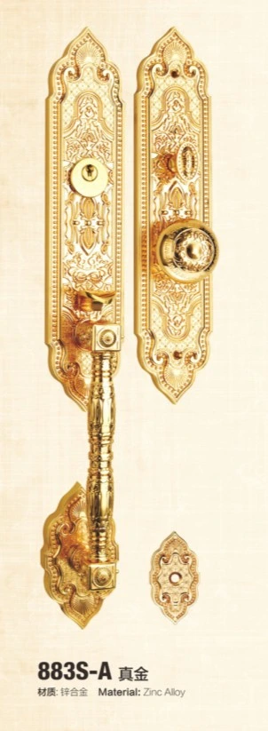 Luxury Antique Villa Brass Door Handle Lock (2121)