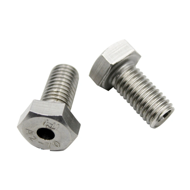 High Precision CNC Machining 304 Stainless Steel Outer Hexagonal Hollow Screw Bolt Mask Machine Full Thread Hollow Screw Accessories M8m10m12m161