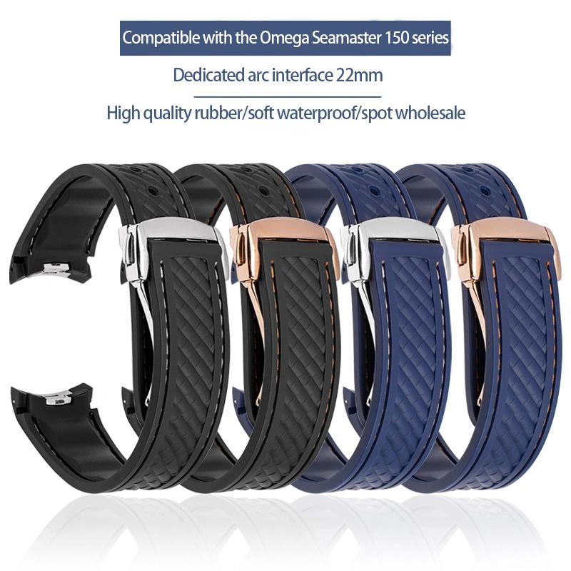 Fits The Omega Seamaster 150 Rubber Sports Strap 20mm