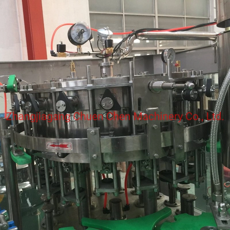 Coca Cola Perrier Gas Drink Glass Bottle Filling and Capping Machine