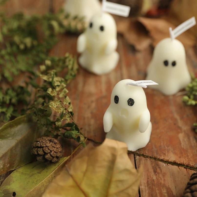 Regalo de Navidad de Soy Wax de vela perfumada con forma de fantasma decorativo hecho a mano Fiesta