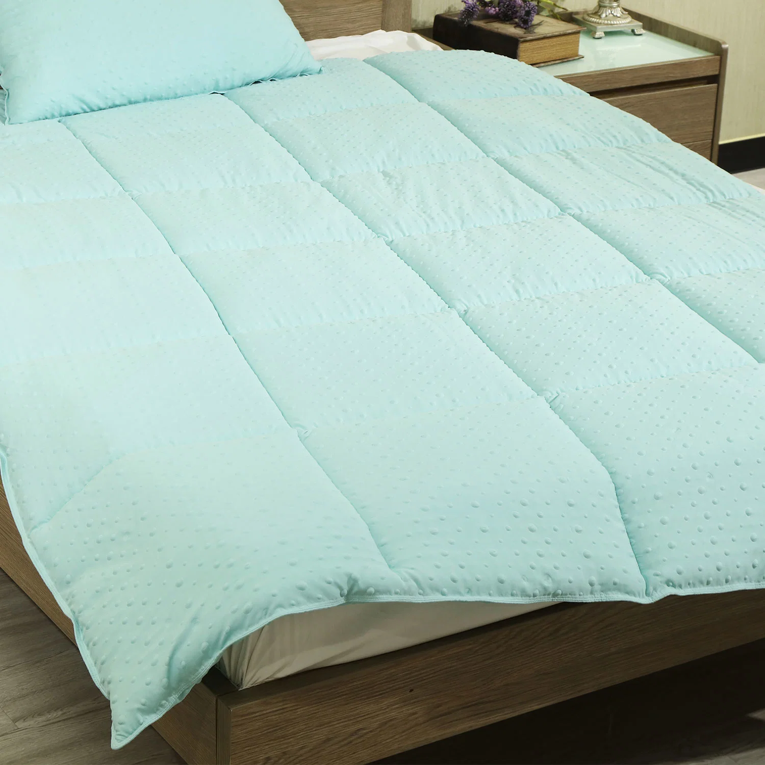 Ultra-fresco kW-48 tratamento antibacteriano e antimicrobiano Quilt fundamento set para Utilização do hotel