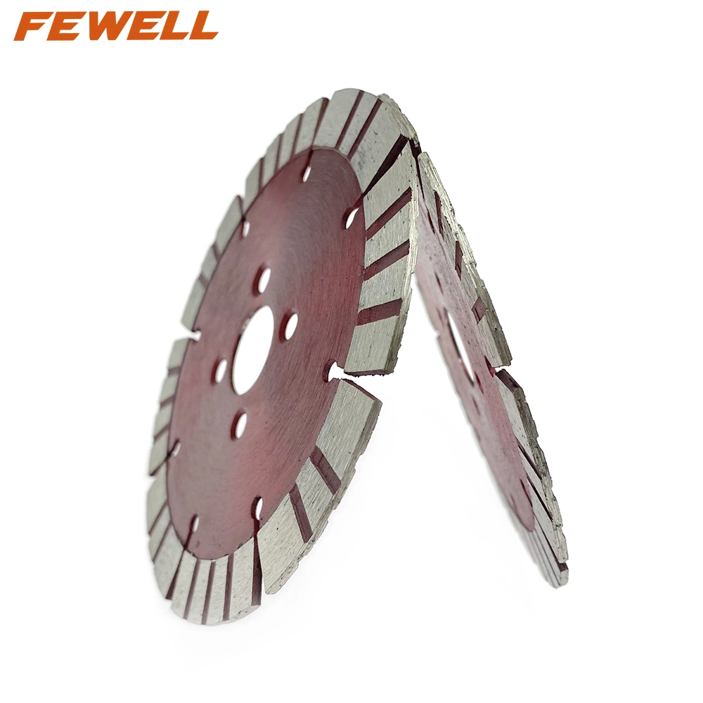 Cold Press 4.5inch 115*2.0*12*20mm Segmented Turbo Diamond Saw Blade with Cooling Holes for Cutting Concrete Beton