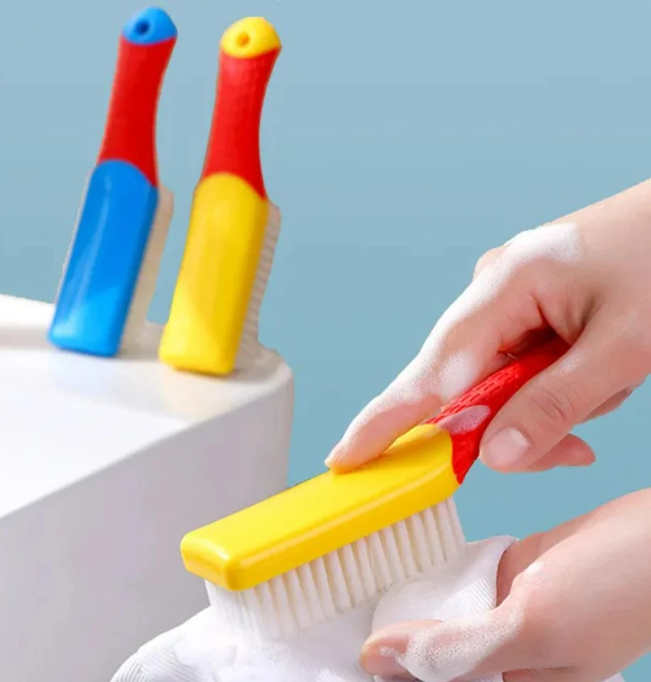 Silica Gel Non-Slip Handle PP Bristle Shoes Brush