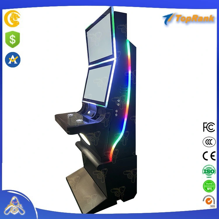 Newest Amusement Coin Game Table Gambling Multi 4 in 1 Standing Dual Screen Machine Duo Fu Duo Cai-Diamond