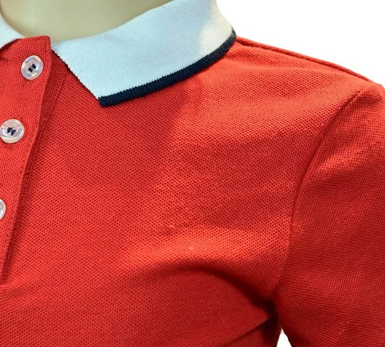 Custom Fashion Red Color Kid Wear Clothes Children's Polo T-Shirts
