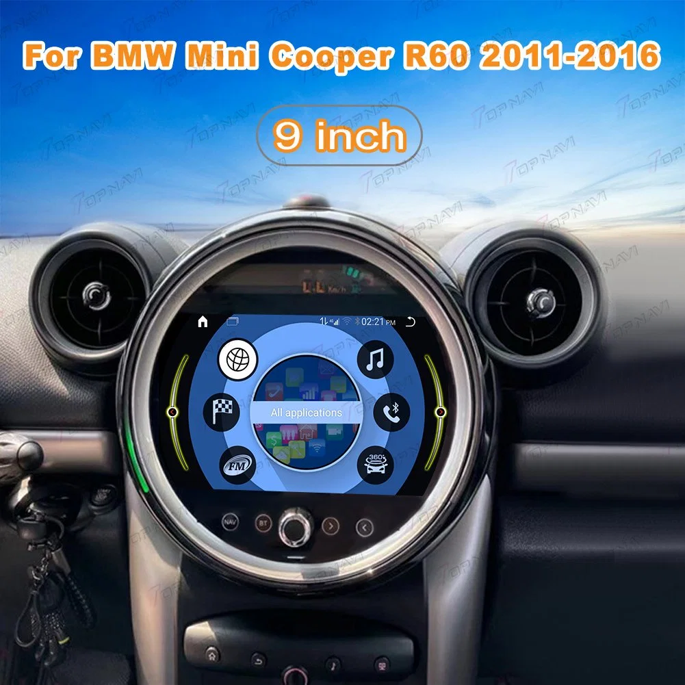 9 Inch for BMW Mini Cooper R60 2011-2016 Car GPS Player