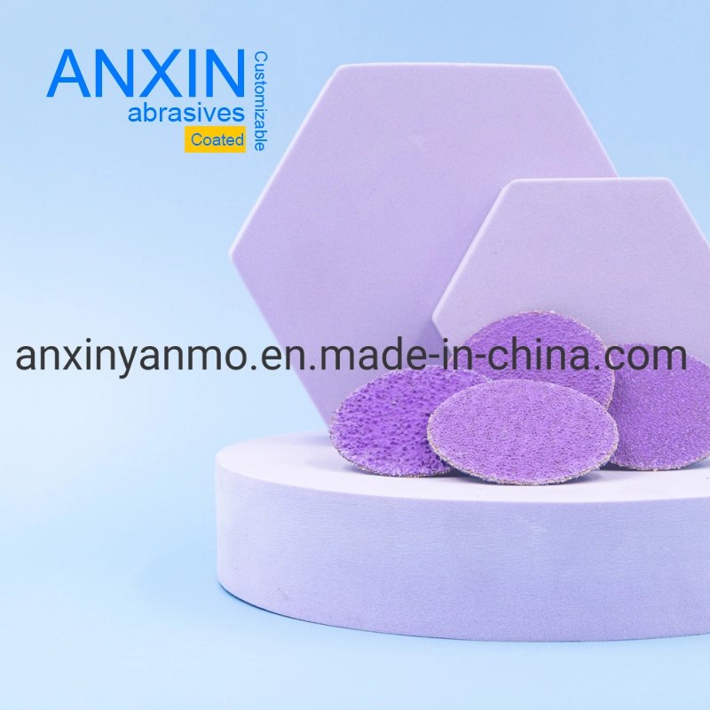 2 Inch Durable Purple Ceramic Quick Change Disc with All Grits Abrasive for Grinding Surface of Stainless Steel Metal