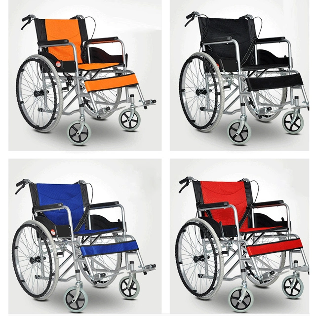 Used Economical Aluminum Steel Foldable Adult Children Disabled Outdoor Manual Wheelchair for Sale