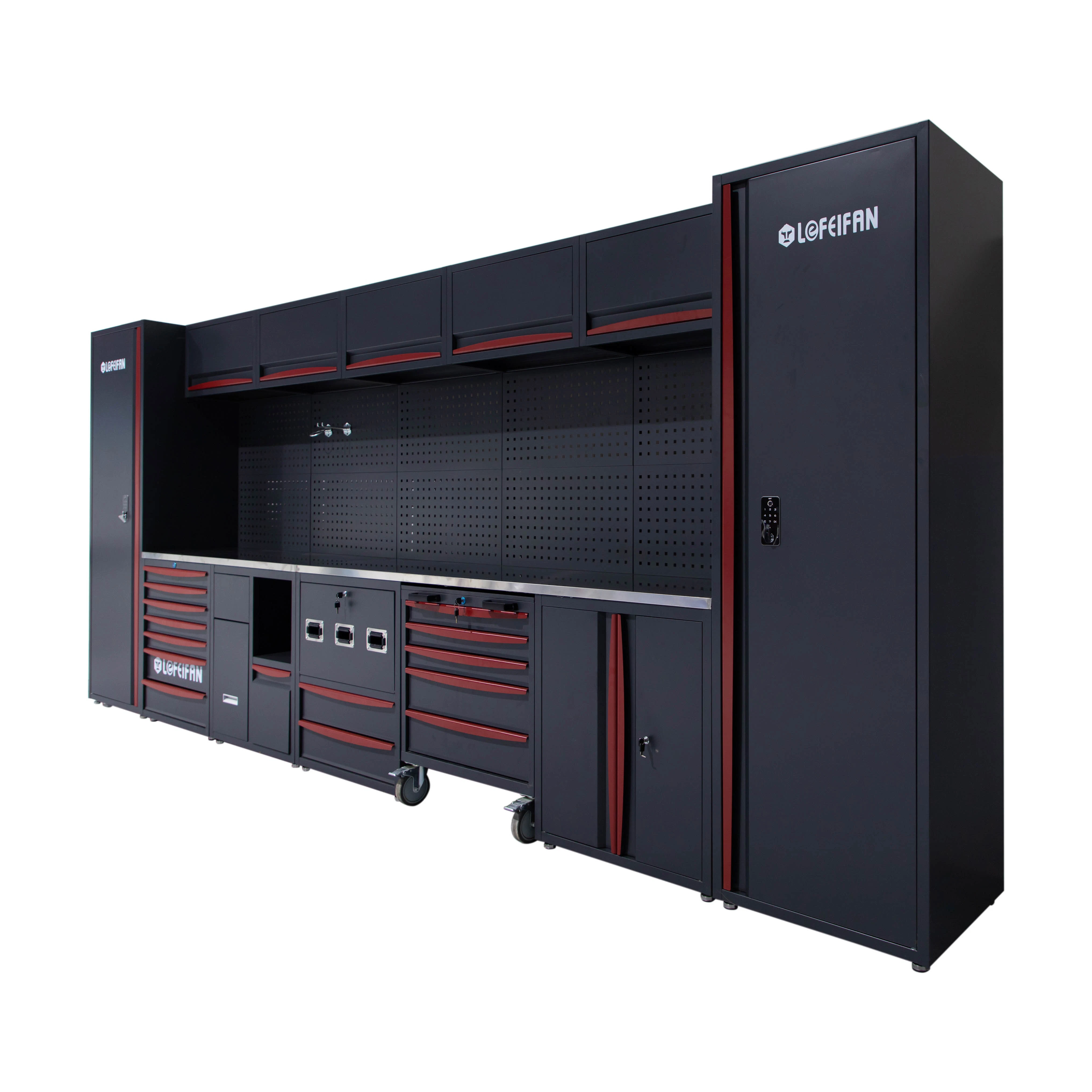 Repair Station Tool Cabinets Combination OEM Customized Garage Storage Workstation Tool Solution