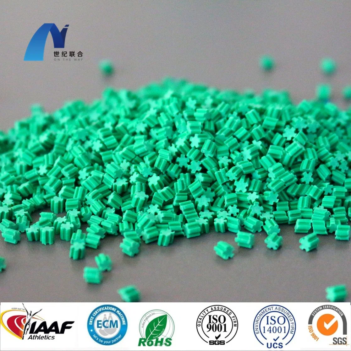 Eco-Friendly TPE Granules Courts Sports Surface Flooring Athletic Running Track