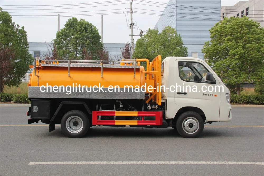 3 Cu. M 4cu. M Forland Small Vacuum Truck with Pn45D Jroup Vacuum Pump