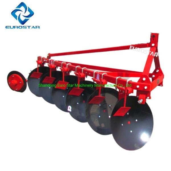 1lyt-320 Hanging Disc Plough for 25-35HP Tractor Width 600mm Heavy Duty Paddy Filed Farm Hydraulic Flip Plow Drive One Way Round Tube Agricultural Machinery