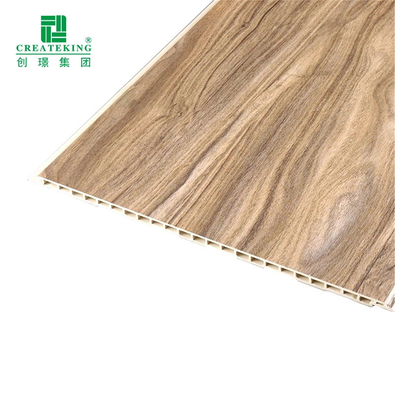 Foshan Manufacturer New Design Wood Finished PVC Wall Panel Decoration Material