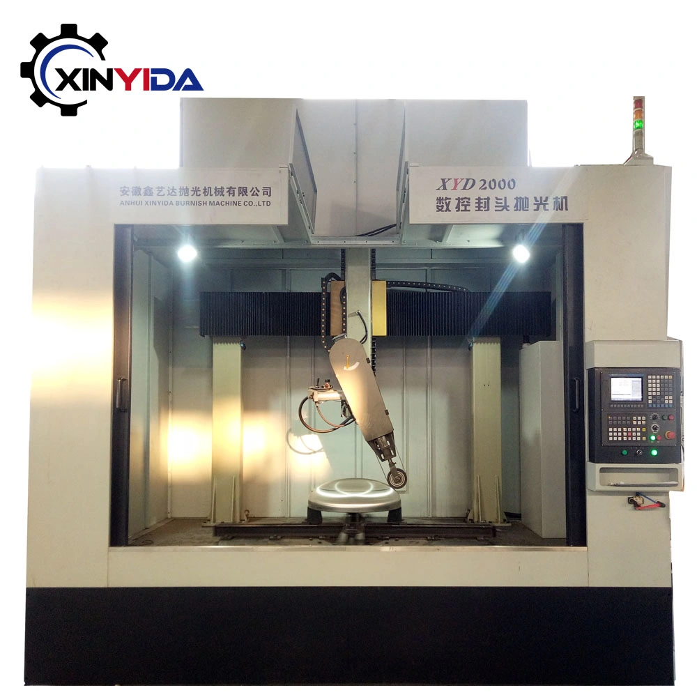 CNC Dish Head Polishing and Grinding Machine for High Roughness with Dusty Collection System