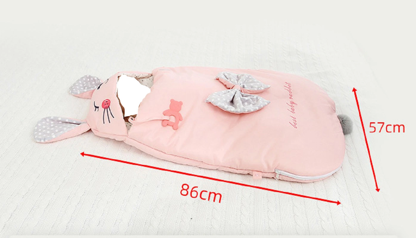 Baby&prime; S Sleeping Bag Anti-Shock Swaddle Sleeping Blanket with Silicone Teether Esg13494