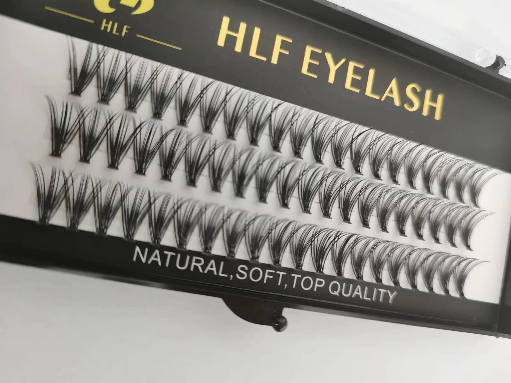 Professional Synthetic Fiber Cluster Lashes Individual Ellipse Cluster Eyelash Extension Wholesale/Supplier