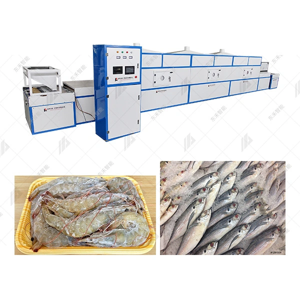 Professional and High Efficiency Microwave Thawing Frozen Shrimp Machine Microwave Defrosting Equipment