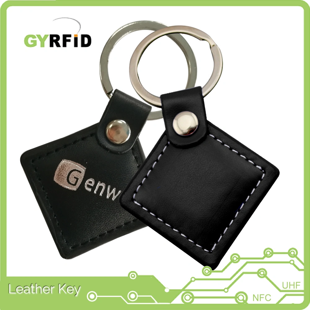 New Leather RFID Keyfob with MIFARE DESFire Chip (KEL14)